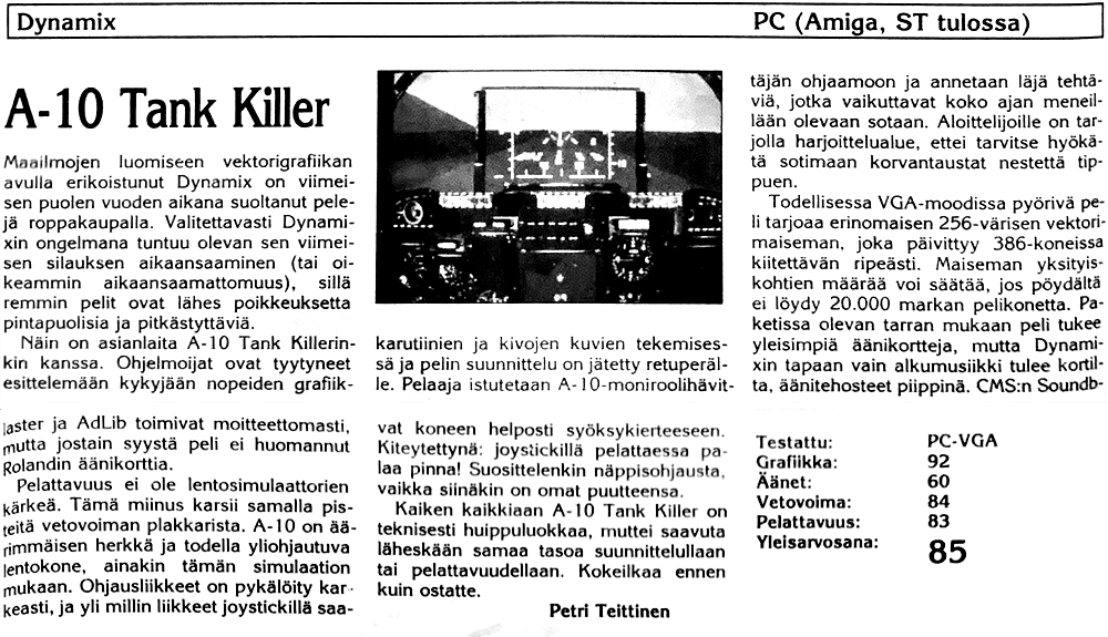 A-10 Tank Killer